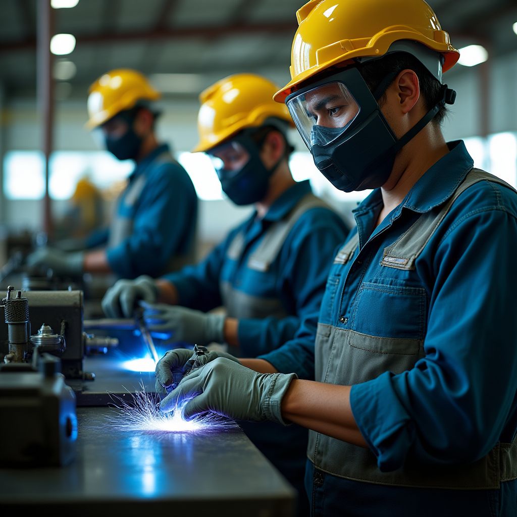Trabajadores industriales costarricenses
